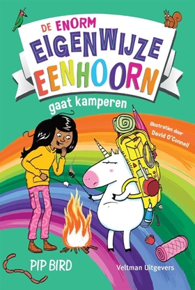 Afbeeldingen van De enorm eigenwijze eenhoorn gaat kamperen