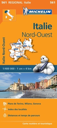 Afbeeldingen van Regionale kaarten Michelin Michelin Wegenkaart 561 Italië Noordwest