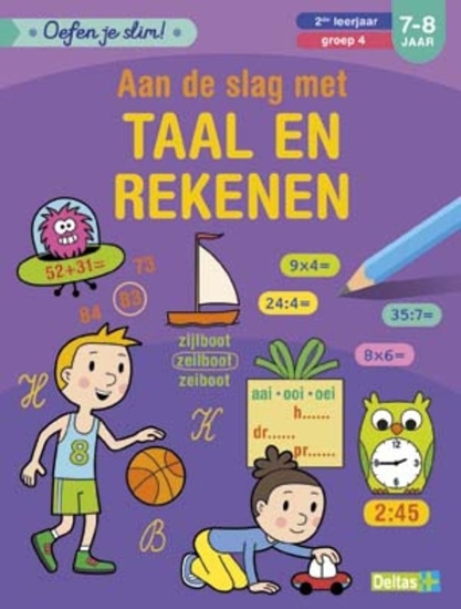 Afbeelding van Oefen je slim Aan de slag met taal en rekenen 2de leerjaar groep 4 7-8 jaar