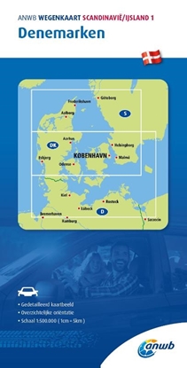 Afbeeldingen van ANWB Wegenkaart ANWB Wegenkaart Scandinavië/IJsland 1. Denemarken