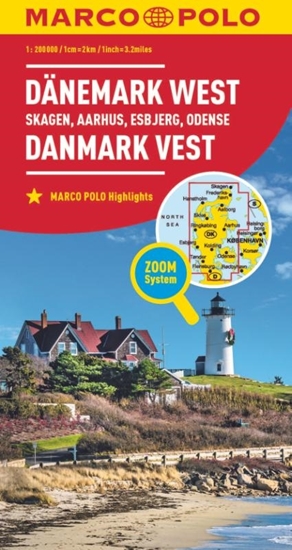 Afbeelding van Marco Polo Wegenkaart Marco Polo Wegenkaart Denemarken West - Skagen