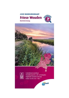 Afbeeldingen van ANWB Wandelregiokaart Friese Wouden