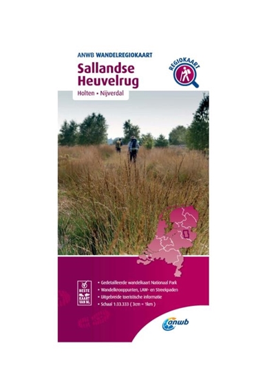 Afbeelding van ANWB Wandelregiokaart Sallandse Heuvelrug