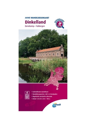 Afbeeldingen van ANWB Wandelregiokaart Wandelregiokaart Dinkelland 1:33.333