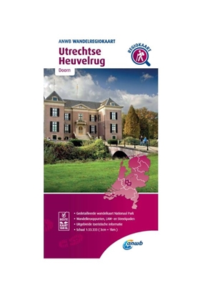 Afbeeldingen van ANWB Wandelregiokaart Wandelregiokaart Utrechtse Heuvelrug 1:33.333