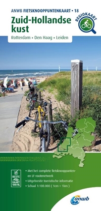 Afbeeldingen van ANWB Fietsknooppuntenkaart Fietsknooppuntenkaart Zuid-Hollandse kust 1:100.000