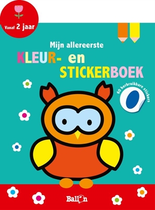 Afbeeldingen van Mijn allereerste kleur- en stickerboek 2+