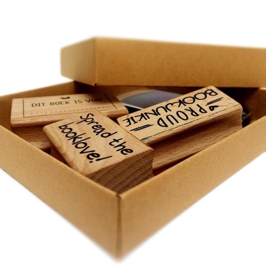Afbeelding van Stamp the booklove (set van 6 stuks)
