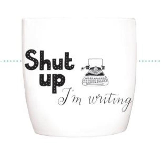 Afbeelding van Blossom Mugs 6 x Shut up, I¿m writing