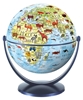Afbeelding van Kinderglobe 15 cm dieren fys. blauwe oceaan draai & kantel