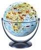 Afbeelding van Kinderglobe 15 cm dieren fys. blauwe oceaan draai & kantel