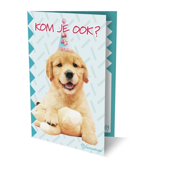 Afbeelding van UITNODIGINGEN RACHAEL HALE PK 882 HONDJE / 6X3,96 - FSC MIX CREDIT