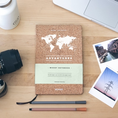 Afbeeldingen van Woody schriftje A5 kurk adventures