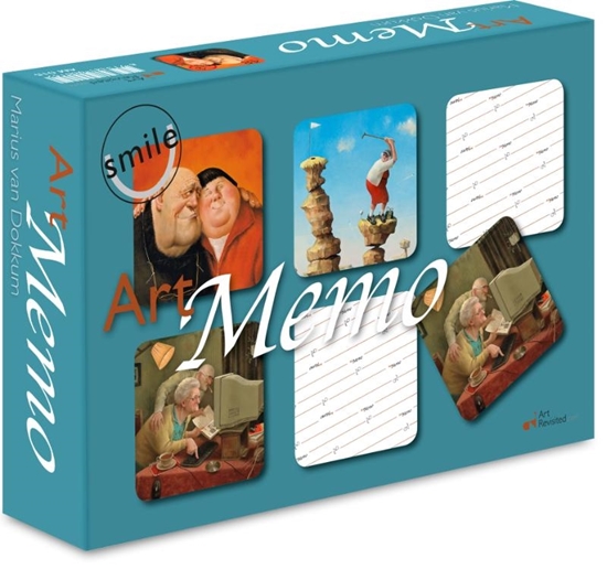 Afbeelding van Marius van Dokkum-Smile Art Memo spel 24 sets