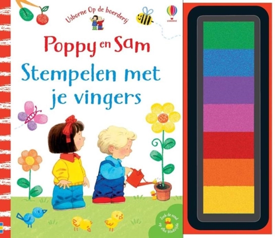 Afbeelding van Stempelen met je vingers Poppy en Sam