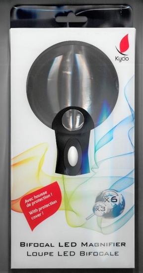 Afbeelding van Led Bifocal magnifier x3 en x6 kycio