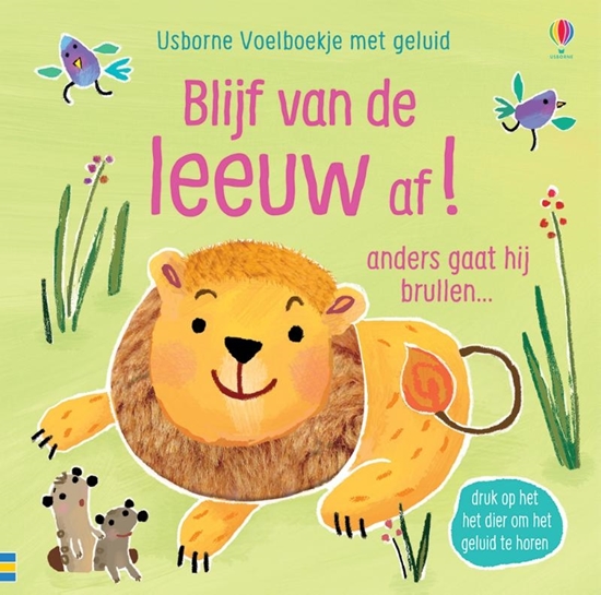 Afbeelding van Usborne Voelboekje met geluid Blijf van de leeuw af!