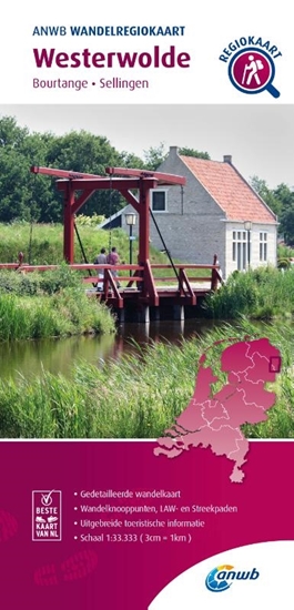 Afbeelding van ANWB Wandelregiokaart Westerwolde