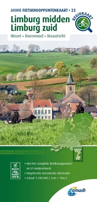 Afbeeldingen van ANWB Fietsknooppuntenkaart Fietsknooppuntenkaart Limburg midden, Limburg zuid 1:100.000