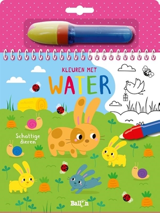 Afbeeldingen van Kleuren met water Schattige dieren