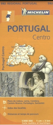 Afbeeldingen van Regionale kaarten Michelin Michelin Wegenkaart 592 Portugal Midden