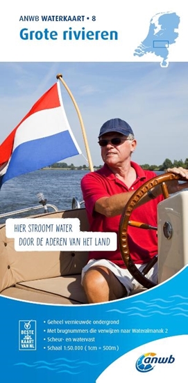 Afbeelding van ANWB Waterkaart Grote Rivieren
