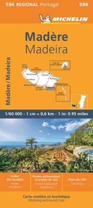 Afbeeldingen van Regionale kaarten Michelin Michelin Wegenkaart 594 Madeira
