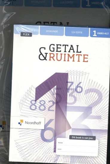 Afbeelding van Getal & Ruimte 12e ed vmbo-kgt 1 FLEX leerboek 1+2 + werkboek 1+2 (incl. rekenkatern)