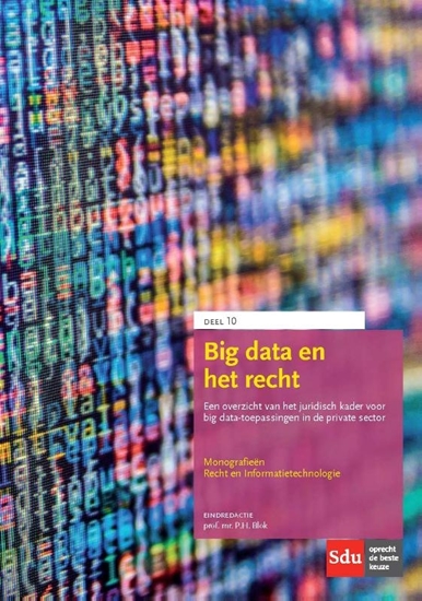 Afbeelding van Monografieen Recht en Informatietechnologie Big data en het recht