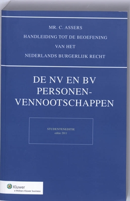 Afbeeldingen van Asser NV en BV, Personenvenootschappen studenteneditie 2011