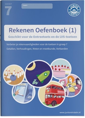 Afbeeldingen van Rekenen Oefenboek 1 groep 7