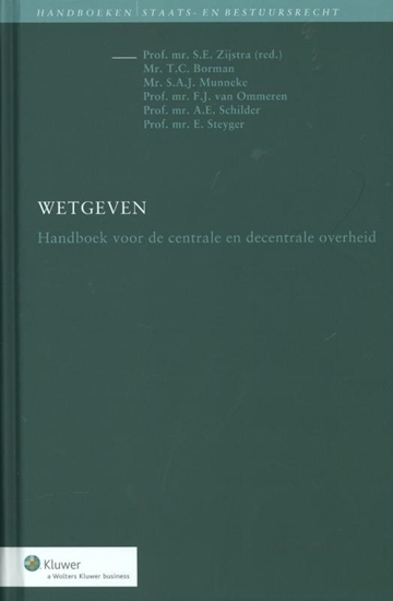Afbeelding van Handboeken staats- en bestuursrecht Wetgeven