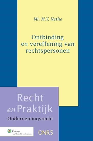 Afbeelding van Recht en Praktijk - Ondernemingsrecht Ontbinding en vereffening van rechtspersonen