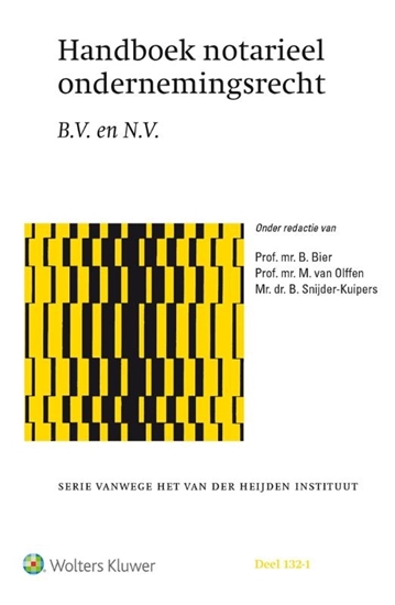 Afbeelding van Serie vanwege het van der Heijden instituut Handboek notarieel ondernemingsrecht