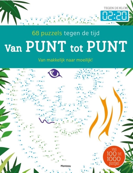 Afbeelding van Van punt tot punt 72 puzzels tegen de tijd, van makkelijk n aar moeilijk!