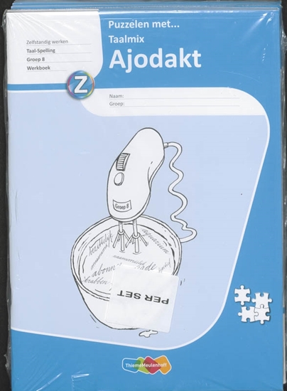 Afbeelding van Ajodakt Puzzelen met Taalmix 5ex Gr 8 Werkboek