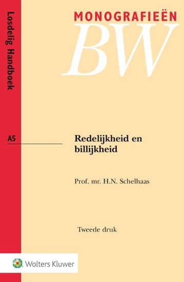 Afbeelding van Monografieen BW Redelijkheid en billijkheid