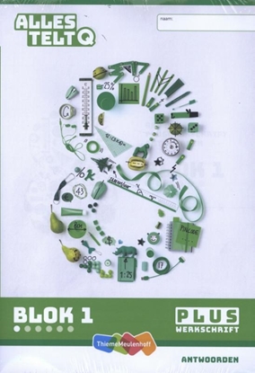 Afbeeldingen van Alles telt Q Plus blok 1 t/m 6 groep 8 Antwoordenschrift