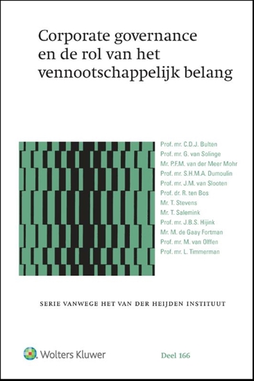 Afbeelding van Corporate governance en de rol van het vennootschappelijk belang