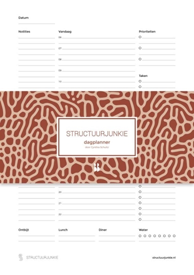 Afbeelding van Structuurjunkie De Structuurjunkie Dagplanner
