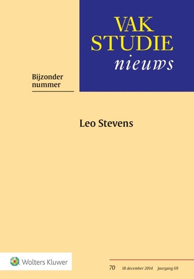 Afbeelding van Vakstudienieuws Bijzonder nummer Leo Stevens