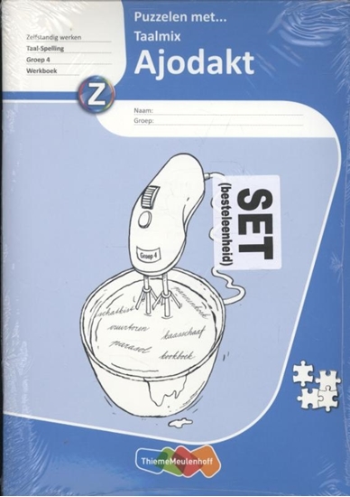 Afbeelding van Ajodakt puzzelen met taalmix (5ex) gr. 4 Werkboek