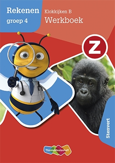 Afbeelding van Z-Rekenen groep 4 Klokkijken B Stenvert Werkboek