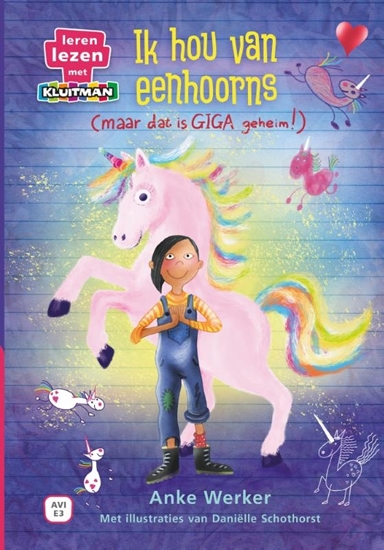Afbeelding van Leren lezen met Kluitman Ik hou van eenhoorns (maar dat is giga geheim)