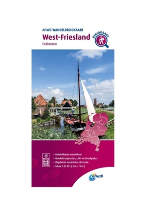 Afbeeldingen van ANWB Wandelregiokaart West-Friesland