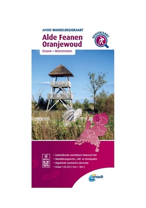 Afbeeldingen van ANWB Wandelregiokaart Alde Feanen, Oranjewoud 1:33.333