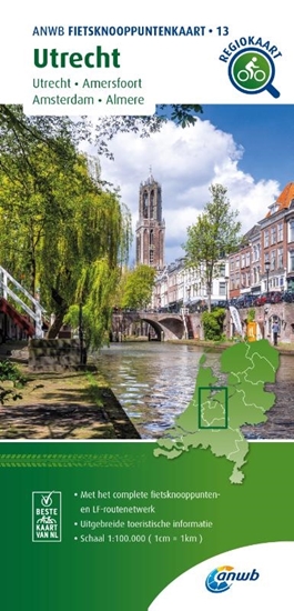 Afbeelding van ANWB Fietsknooppuntenkaart Utrecht 1:100.000