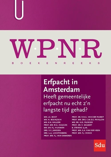 Afbeelding van WPNR Boekenreeks Erfpacht in Amsterdam