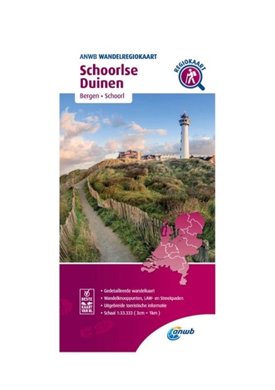 Afbeelding van ANWB Wandelregiokaart Schoorlse Duinen