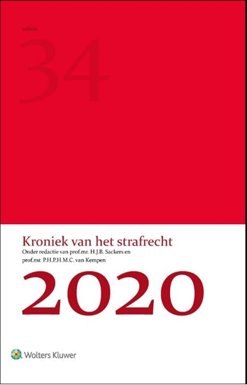Afbeelding van Kroniek van het strafrecht 2020